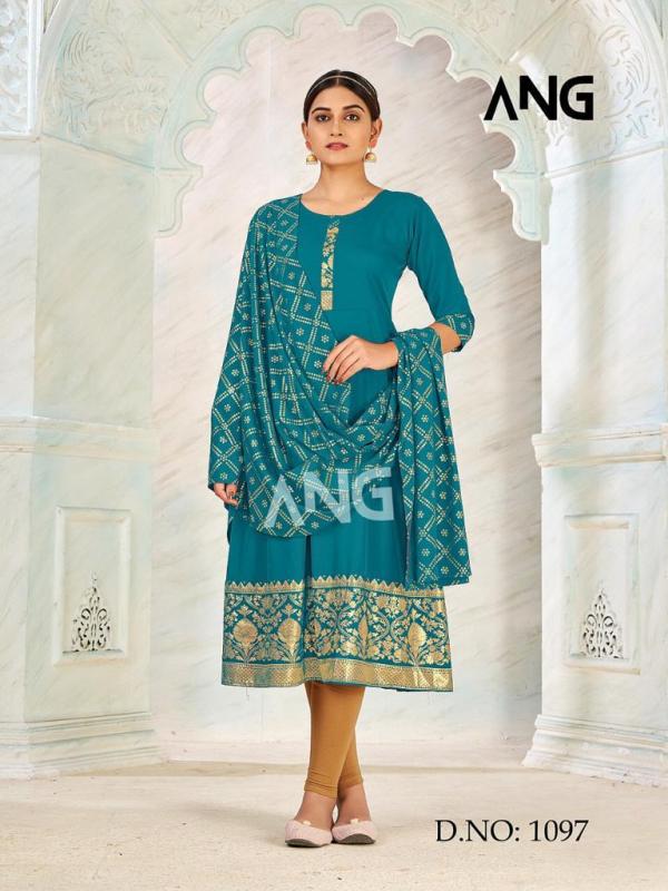 Ang 1097 American Creap Designer Exclusive top with dupatta Collection